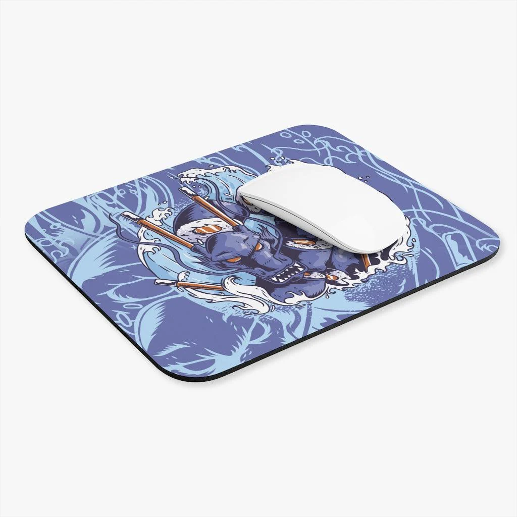 Sea Serpent Dragon Sushi Mouse Pad - Image 5