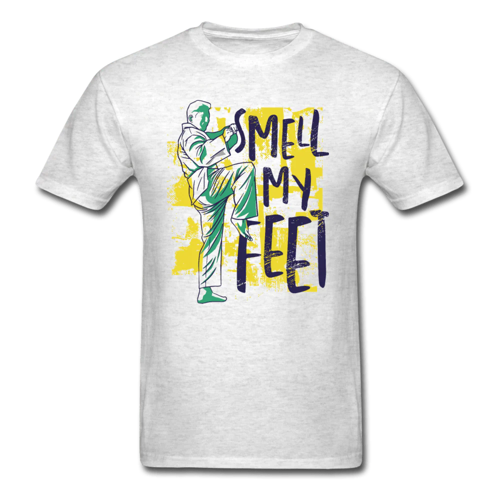 Smell My Feet Funny Taekwondo Unisex T-Shirt - Image 3