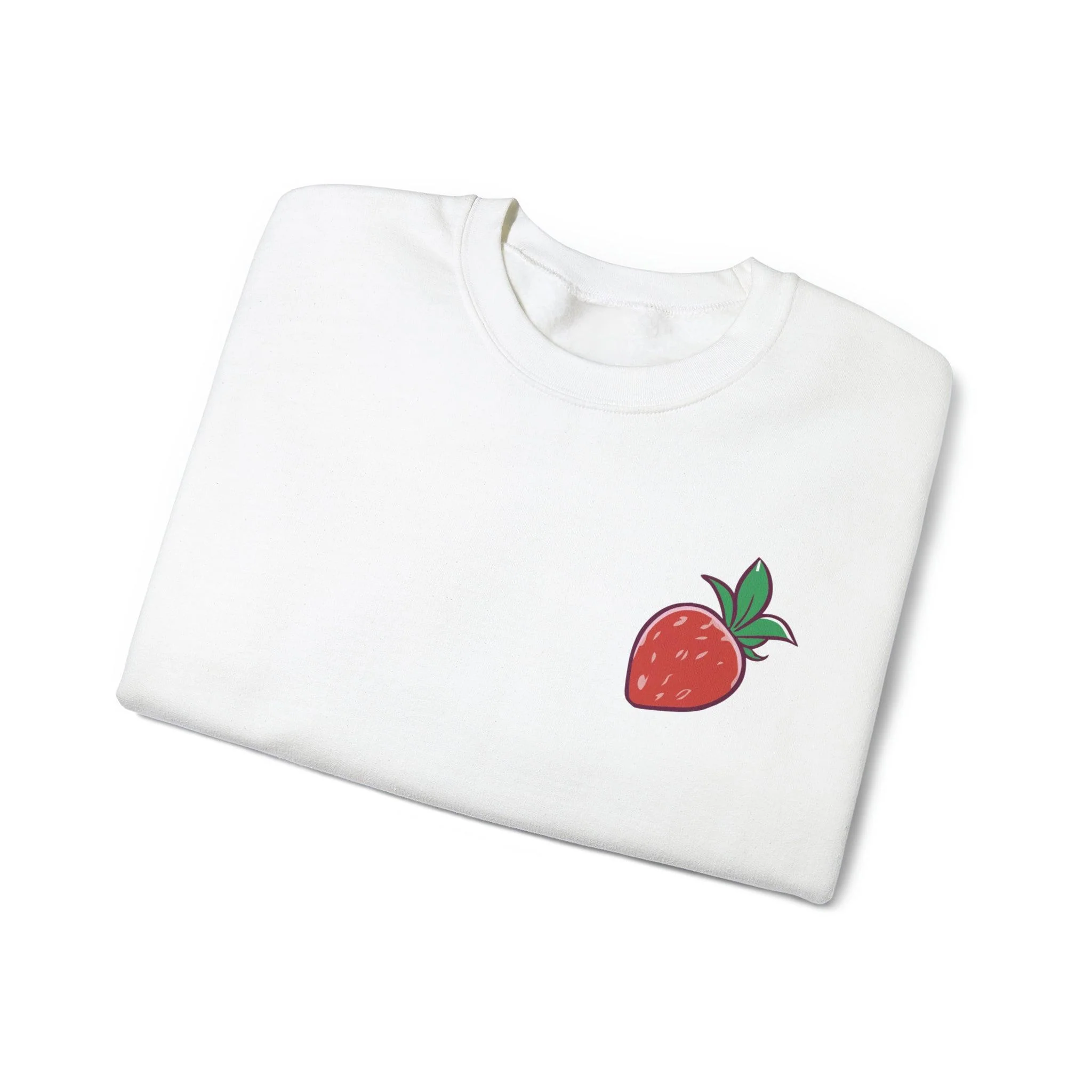 Strawberry Catshake Cute Unisex Sweatshirt - Image 4