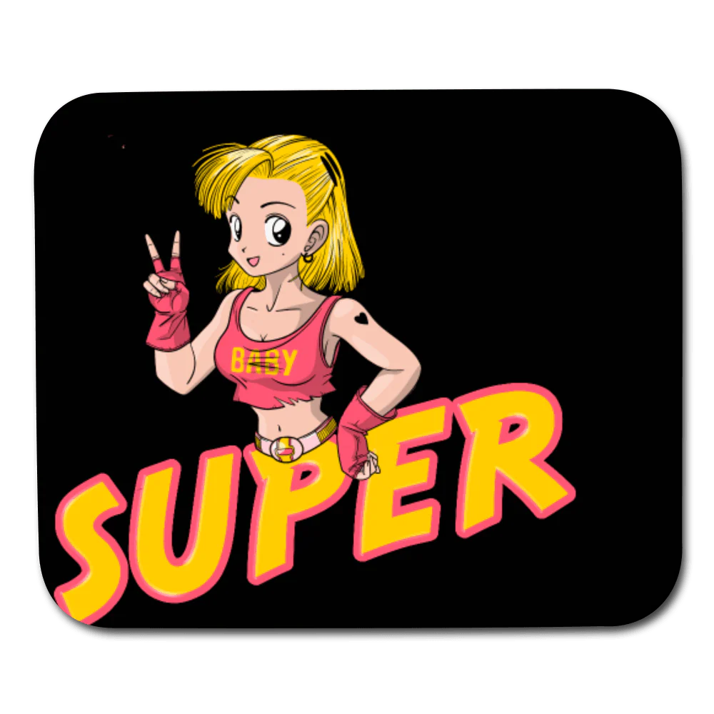 SUPER! Spunk Anime Girl Mouse Pad