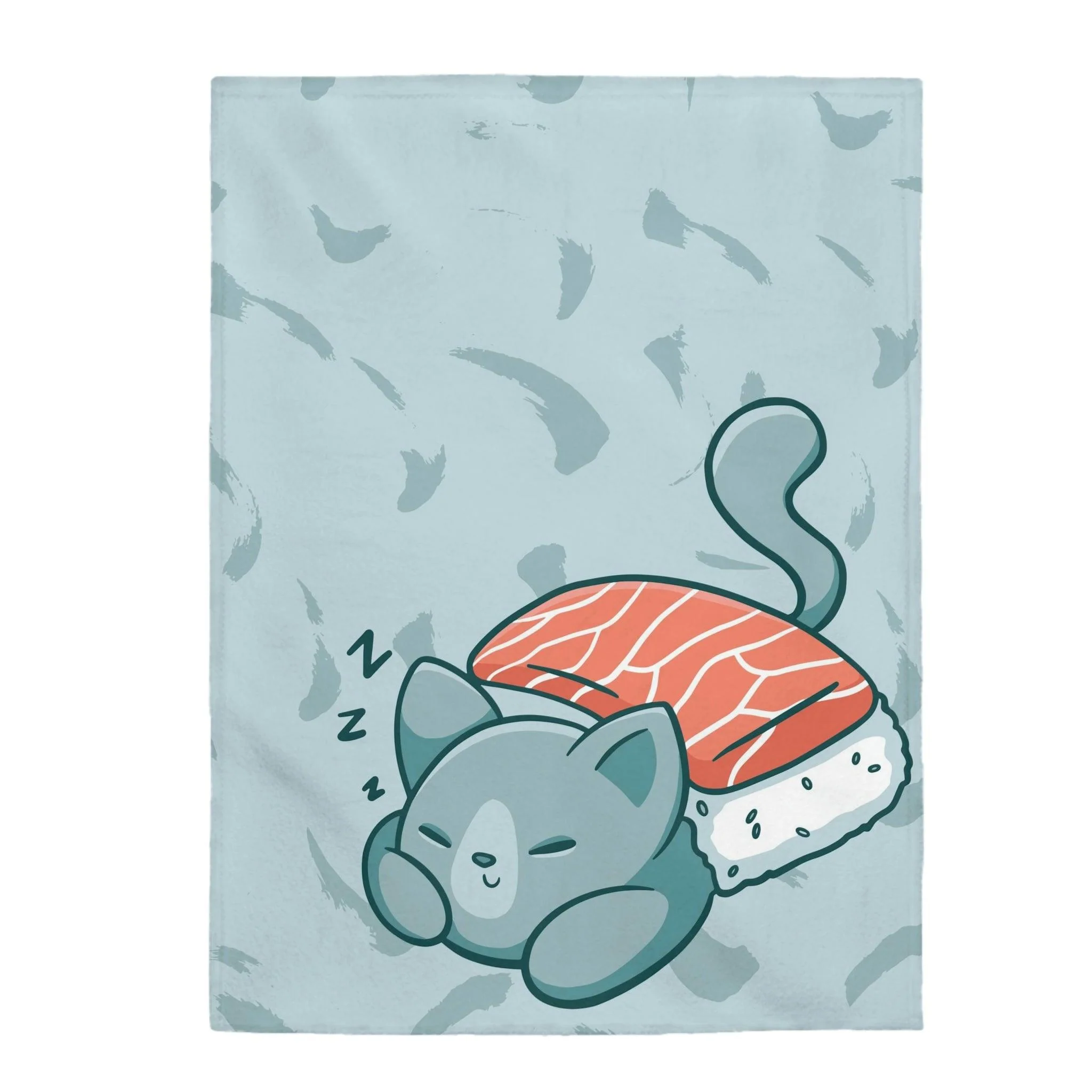 Sushi Cat Cute Velveteen Plush Blanket - Image 6