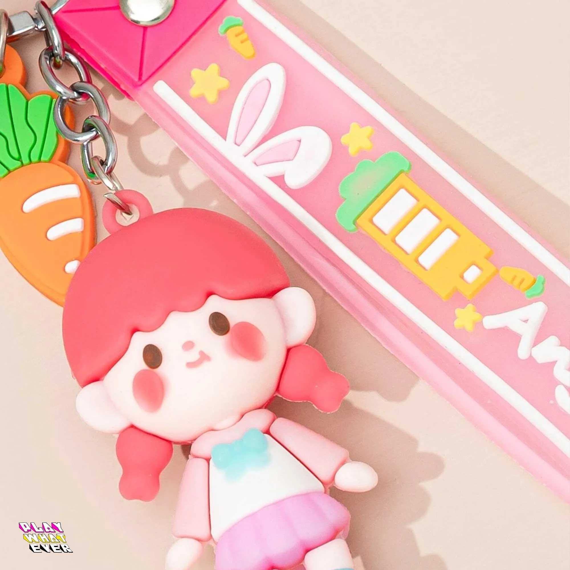 Sweet Sheri Loves Carrots Keychain - Image 2
