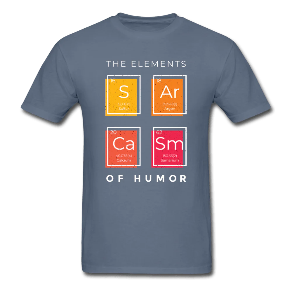The Elements of Humor Sarcasm Unisex T-Shirt - Image 3