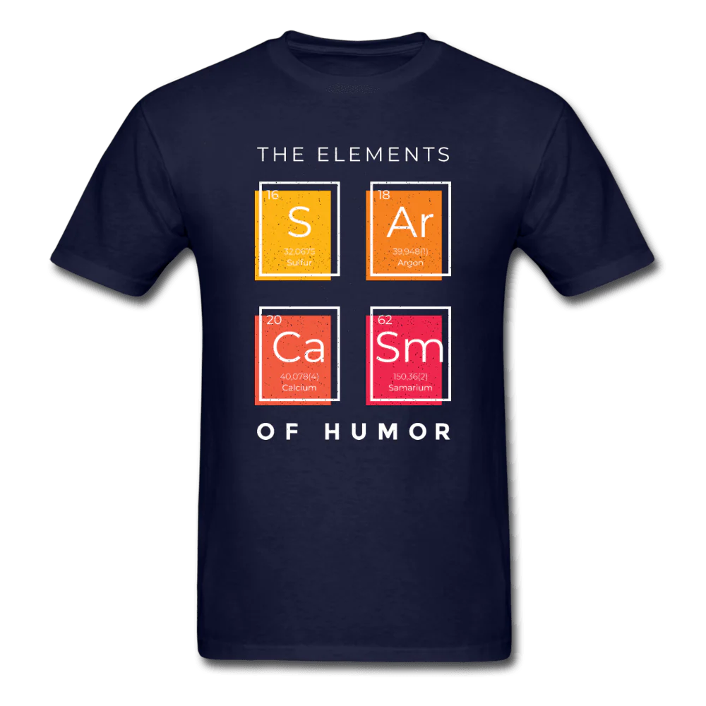 The Elements of Humor Sarcasm Unisex T-Shirt - Image 5