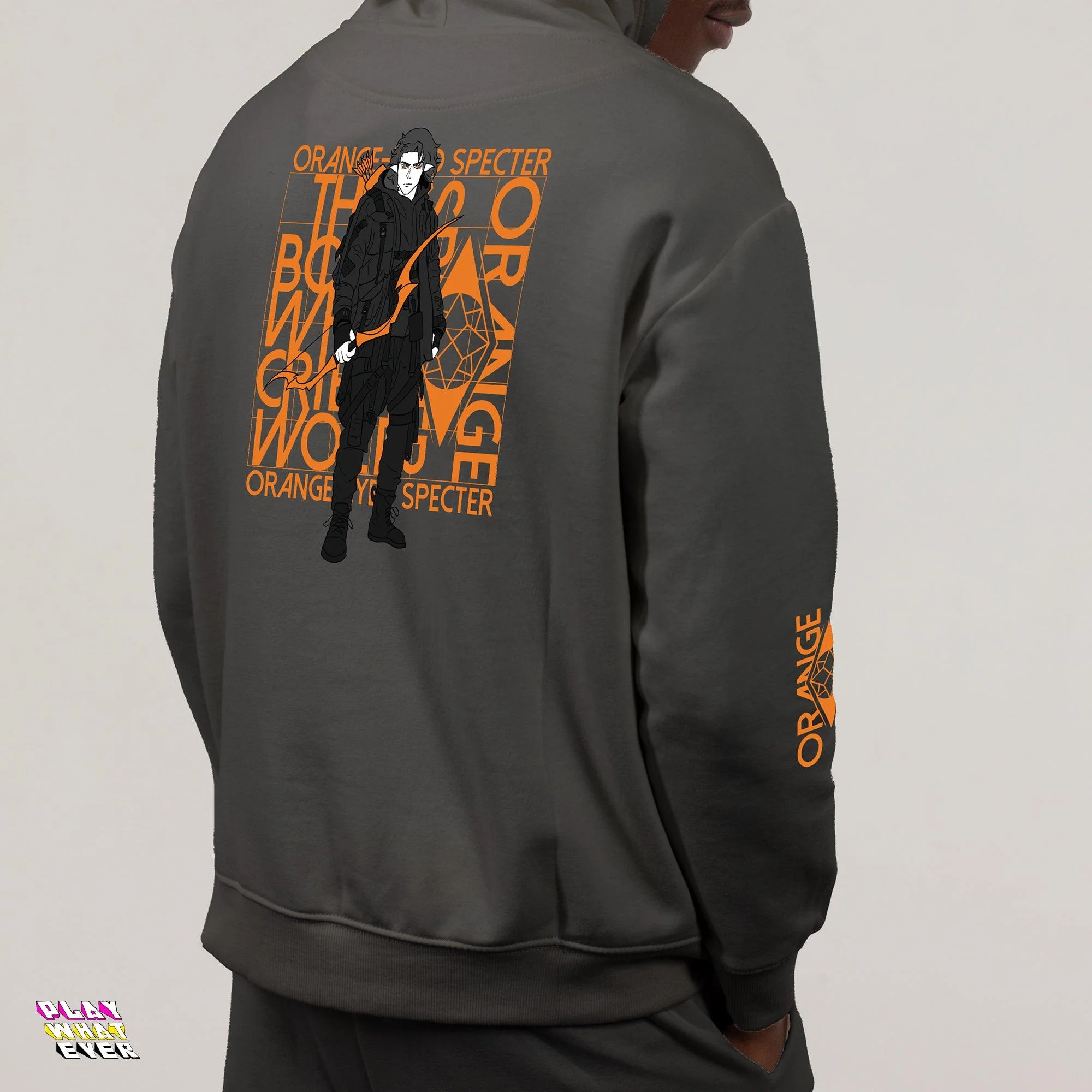 The Orange Spectre Hooded Sweatshirt - Image 3