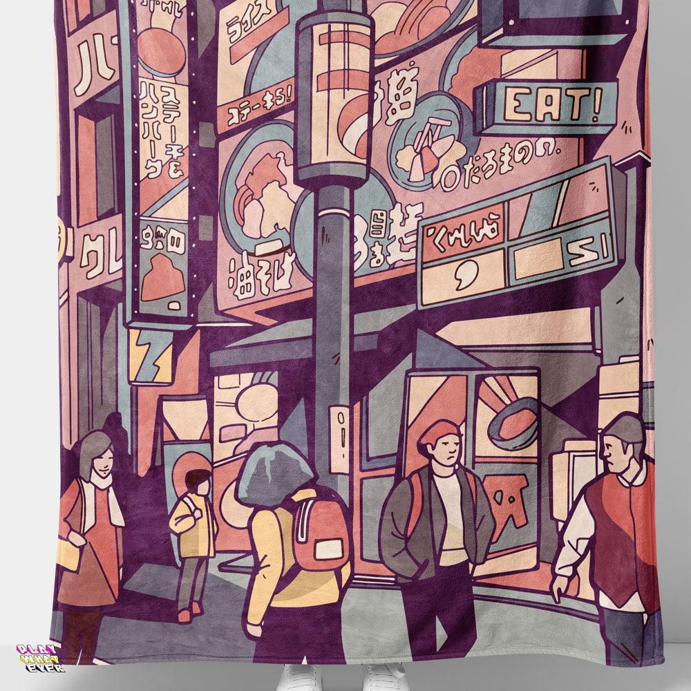 The Streets of Anime Blanket - Image 3