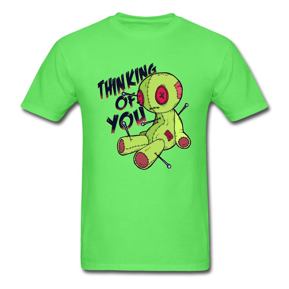 Thinking of You Voodoo Doll Funny Unisex T-Shirt - Image 3