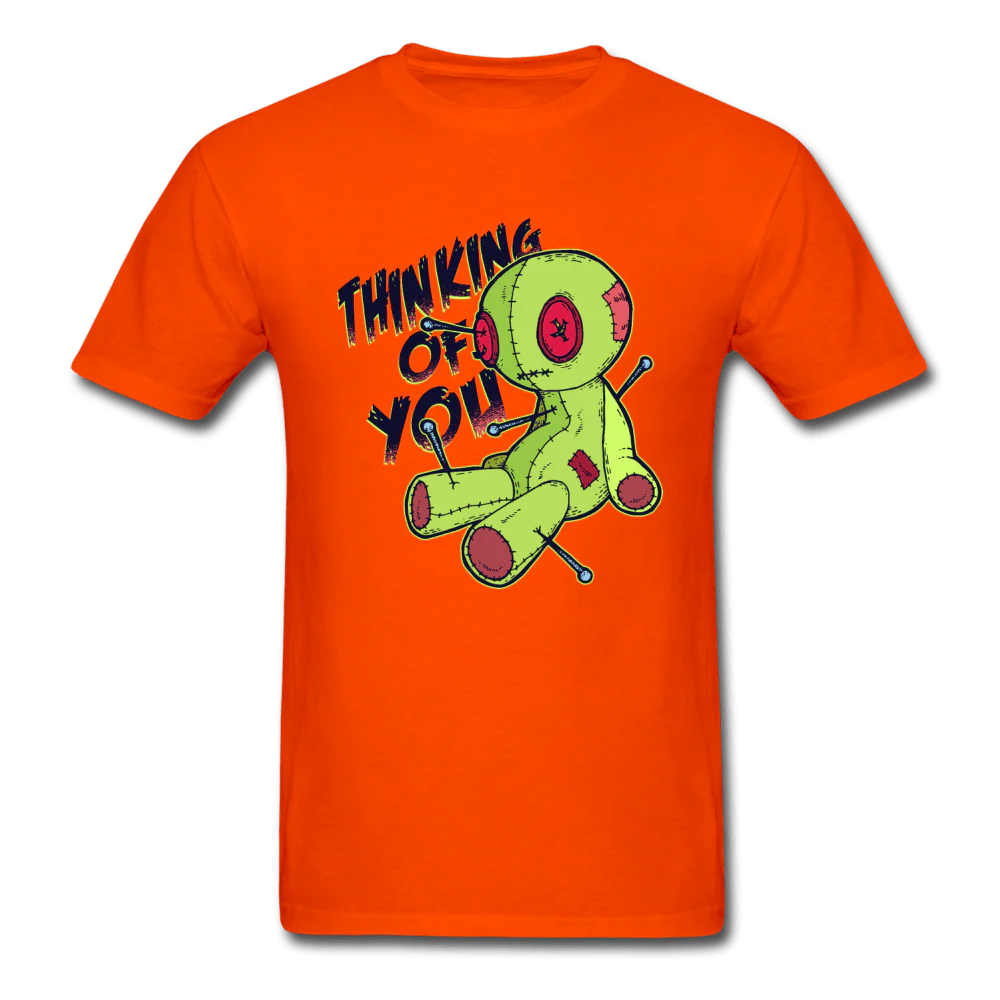 Thinking of You Voodoo Doll Funny Unisex T-Shirt - Image 6