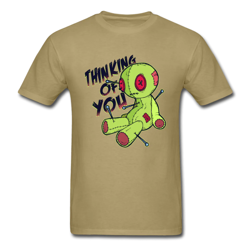 Thinking of You Voodoo Doll Funny Unisex T-Shirt - Image 8