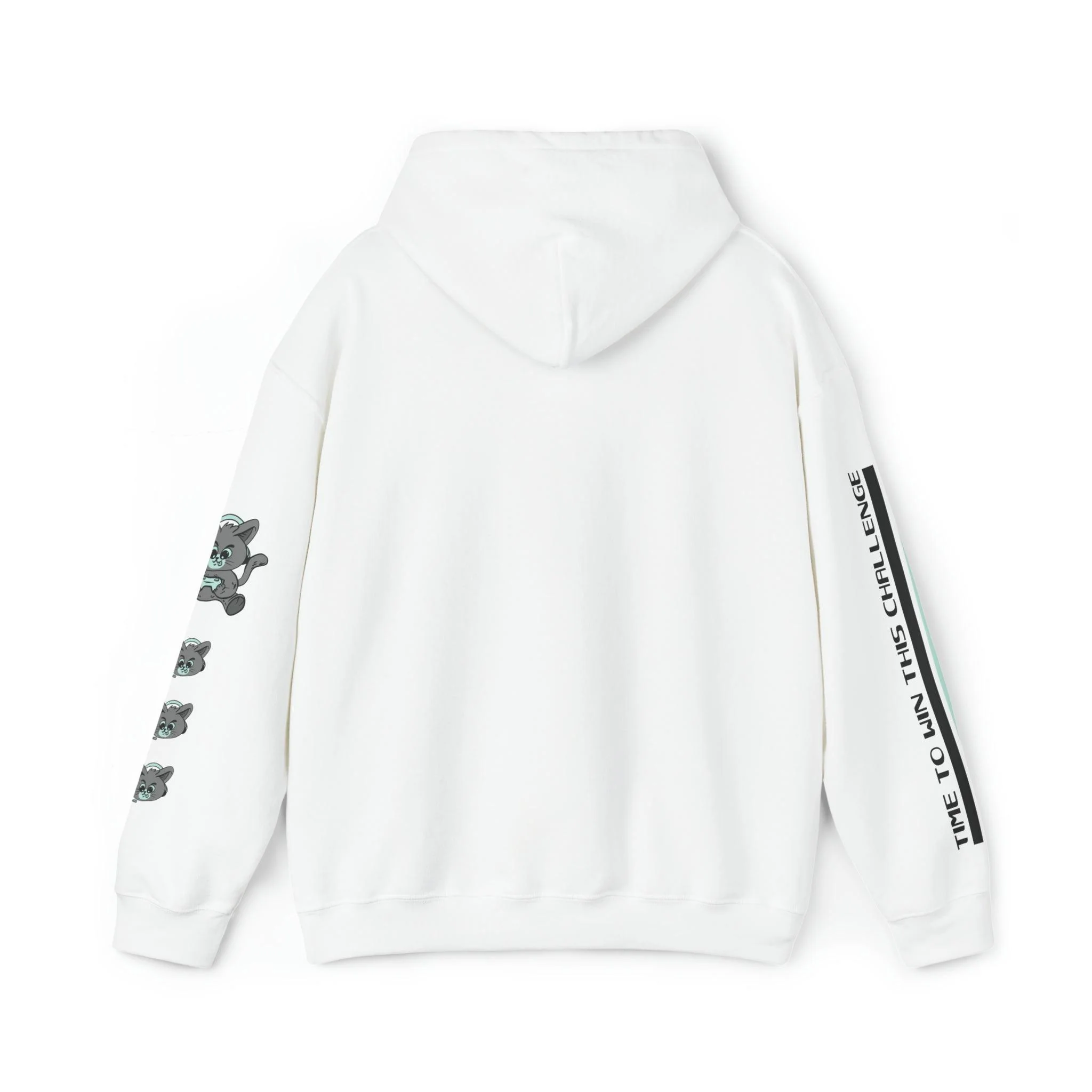 Time To Win This Challenge Cat Hoodie - Image 2