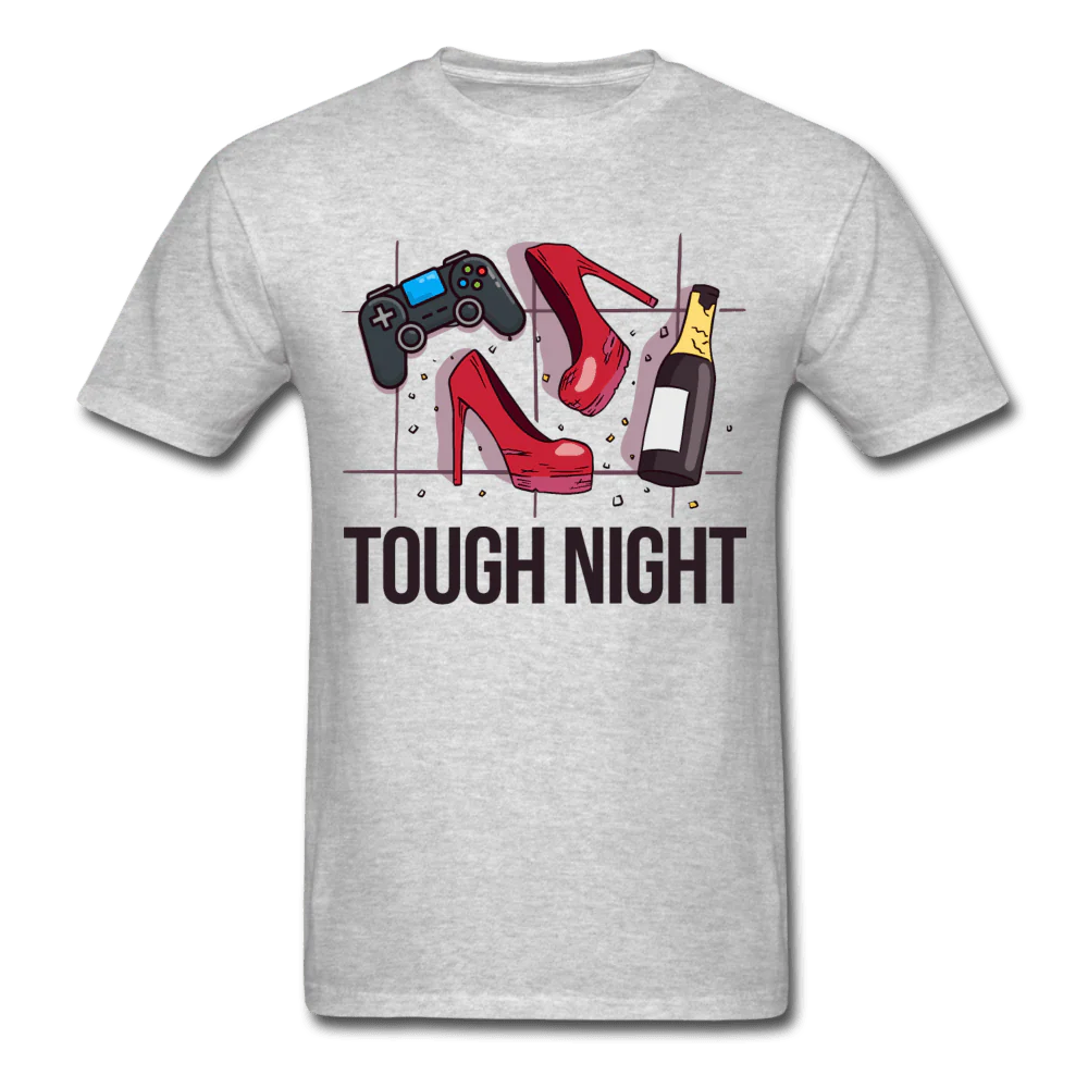 Tough Night Gaming Girl T-Shirt - Image 4