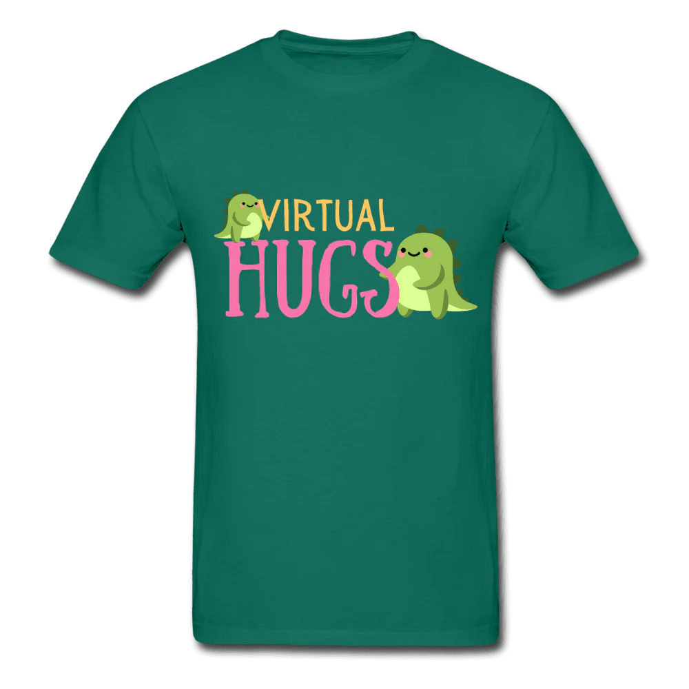 Virtual Hugs Cute Dinosaurs Ultra Cotton T-Shirt - Image 3
