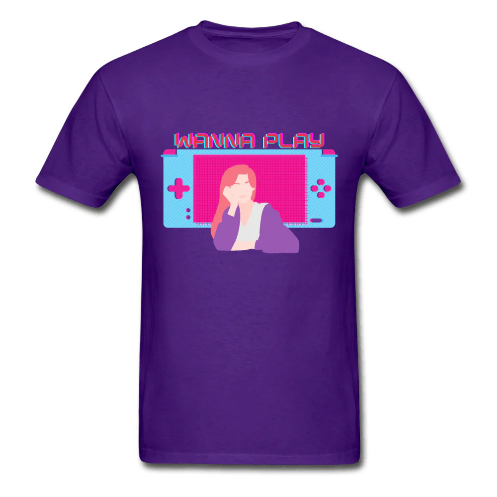 Wanna Play Retro Gameboy Gaming T-Shirt - Image 5