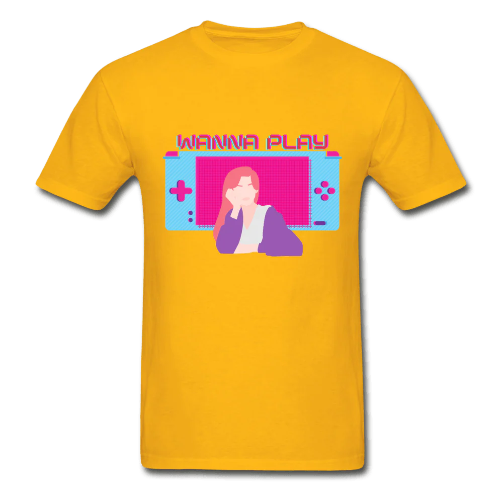 Wanna Play Retro Gameboy Gaming T-Shirt - Image 7