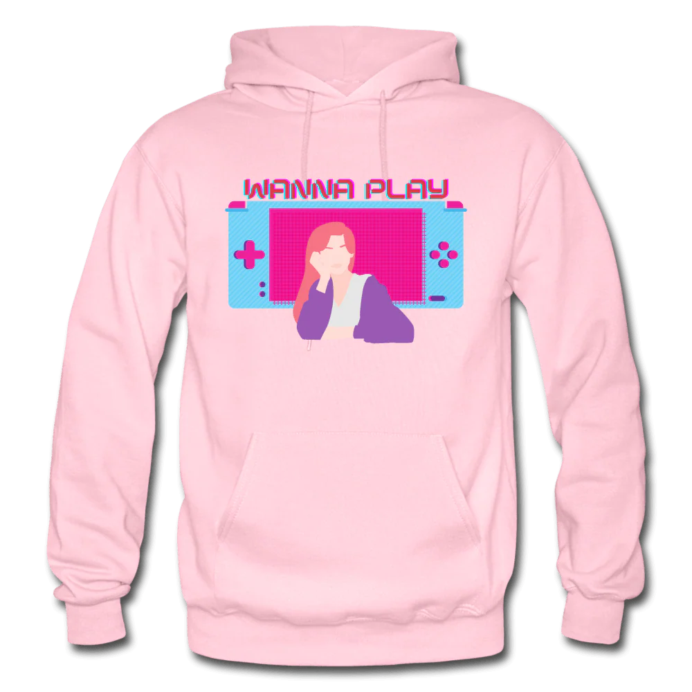 Wanna Play Retro Gameboy Gaming Unisex Hoodie - Image 4