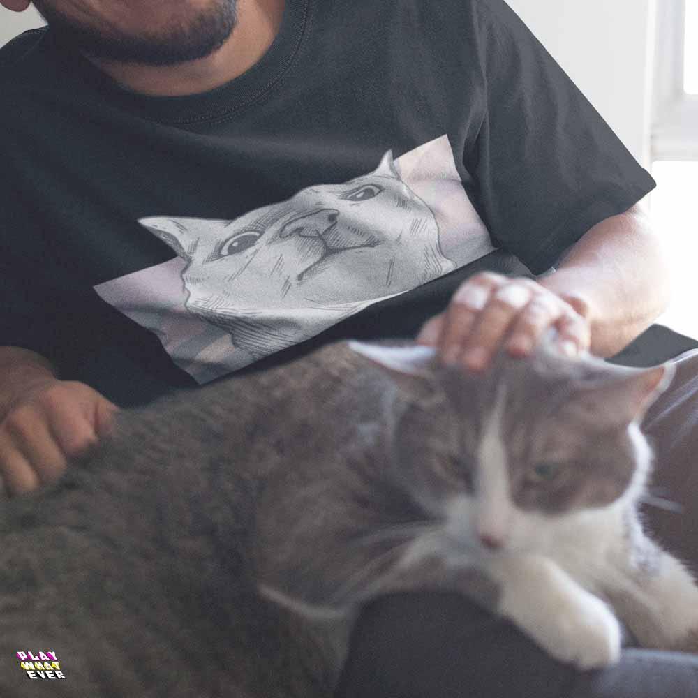 What Are You Looking At? Cool Cat T-Shirt - Image 2